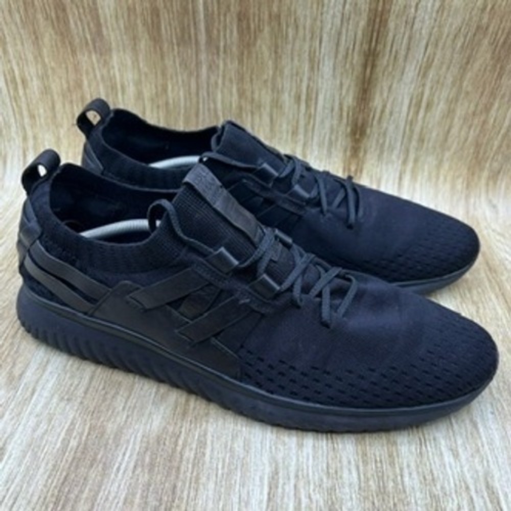 Cole Haan GrandMotion Sneakers Men's Size 13 Black Knit Athleisure Shoes C28528